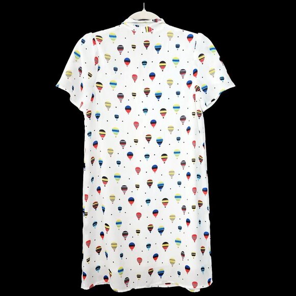 The Moon White and Multicolor Balloon Print Shift Dress - Picture 2 of 5